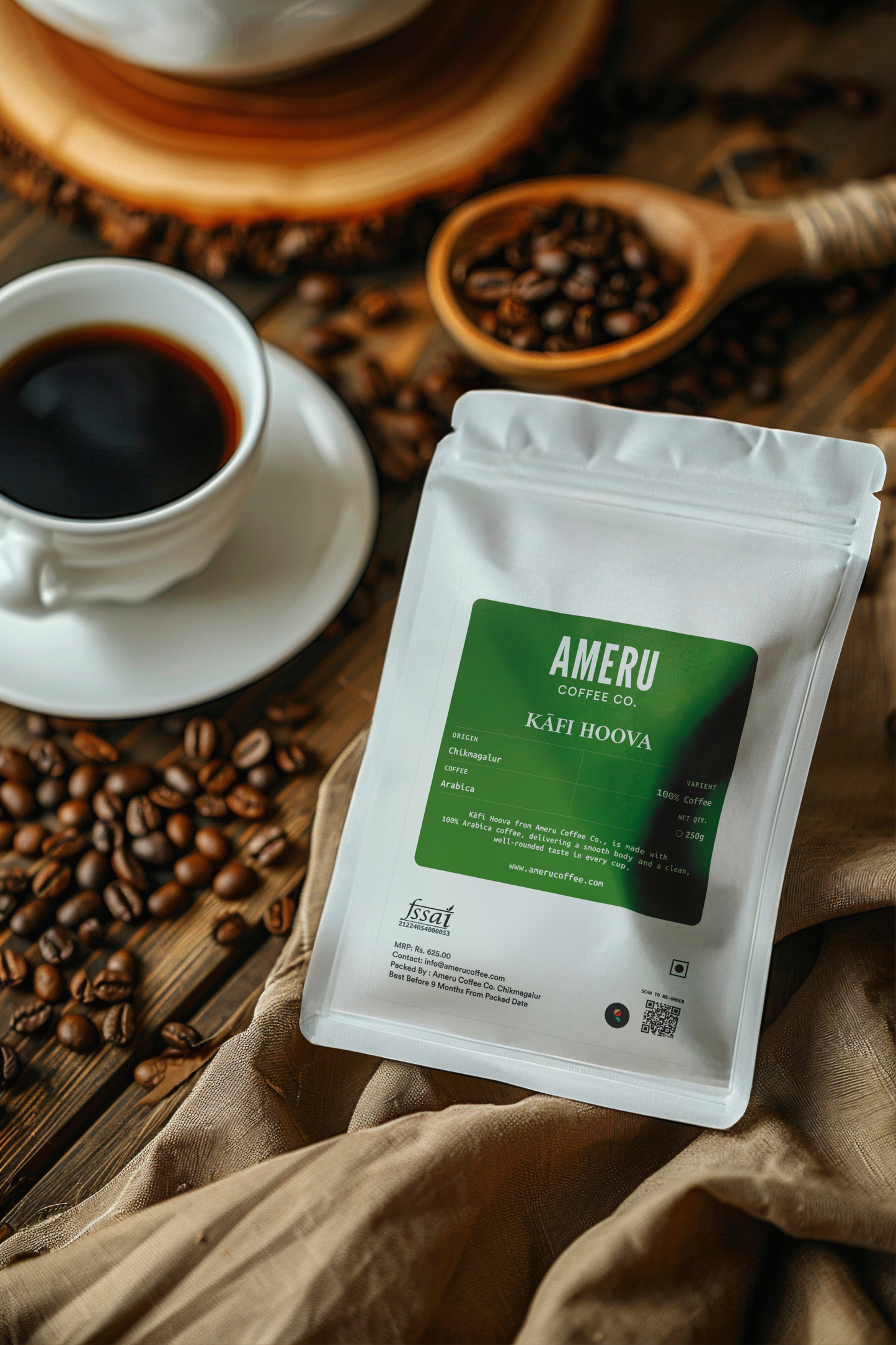 100% Arabica Coffee - Kāfi Hoova (250 g)