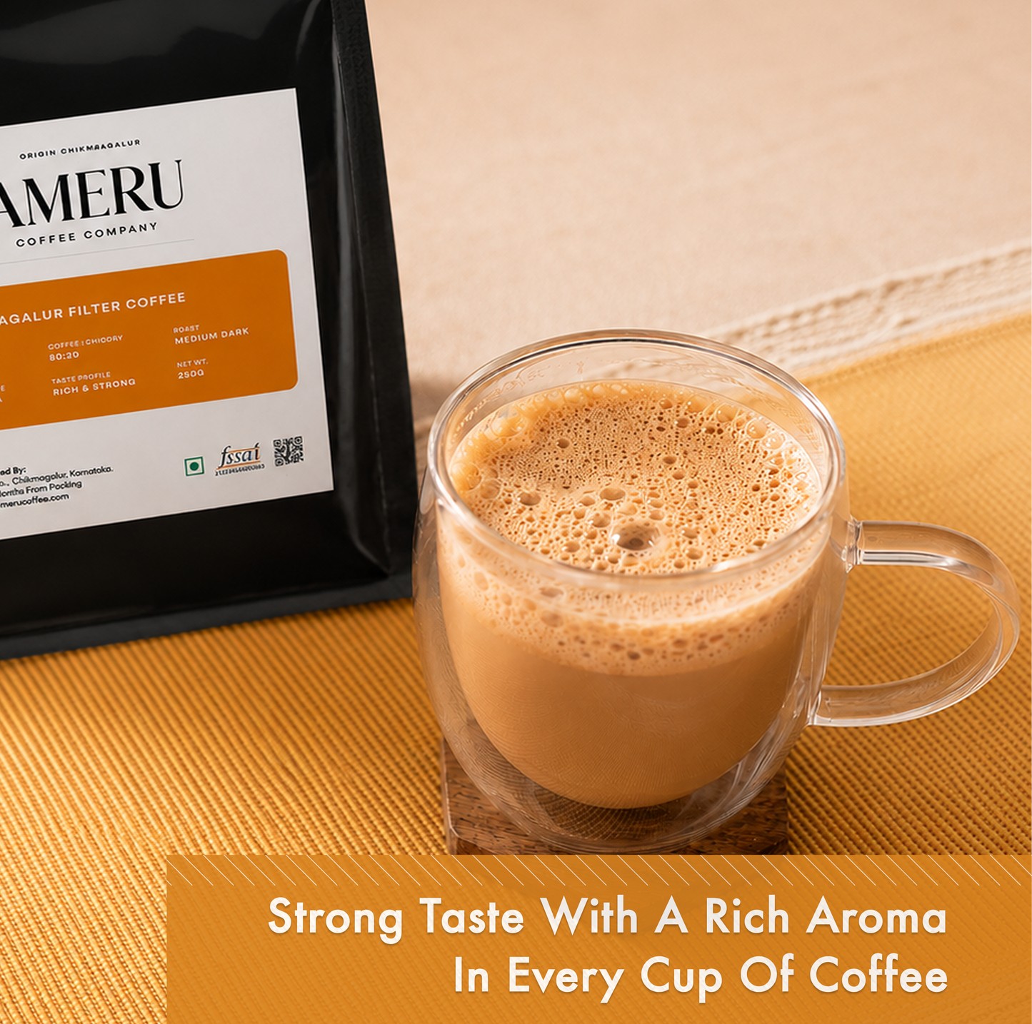 Chikmagalur Filter Coffee Powder – 80:20 Coffee & Chicory 250g