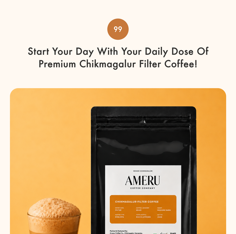 Chikmagalur Filter Coffee Powder – 80:20 Coffee & Chicory 250g