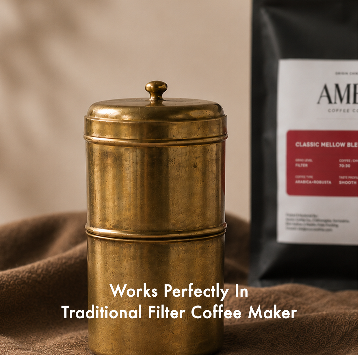 Classic Mellow Blend Filter Coffee Powder – 70:30 Coffee & Chicory 250g